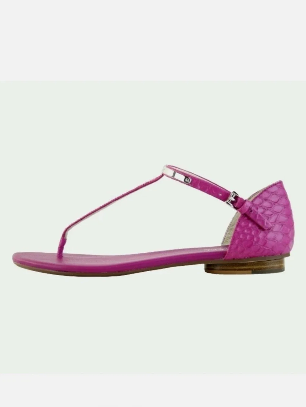 MICHAEL Michael Kors Kristen Flat Thong Sandals Fuchsia Pink Sz 8½